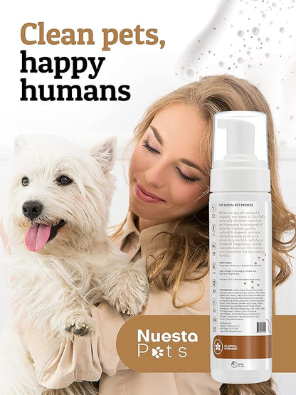 Pets Waterless No-Rinse Pet Shampoo | Soothing Hypoallergenic Gentle | time-Saving Stress-Free foaming Cleanser (3 8 fl oz Bottles Unscented)