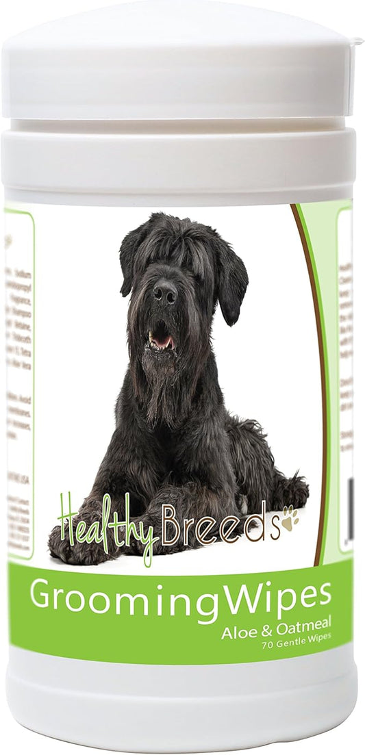 Healthy Breeds Black Russian Terrier Grooming Wipes 70 Count
