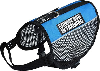 Service Dog in Training mesh Vest Harness Cool Comfort. Purchase Comes with 2 Reflective Service Dog in Training Removable Patches. Please Measure Your Dog Before Ordering