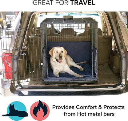 Pet Dreams 3 Piece Set includes Dog Crate Cover, Dog Crate Pad & Dog Crate Bumper, Crate Pads, Crate Covers & Crate Bumpers for Dog Cages, Dog Mat & Bedding are Washable Fits iCrate 24, 30, 36,42 inch
