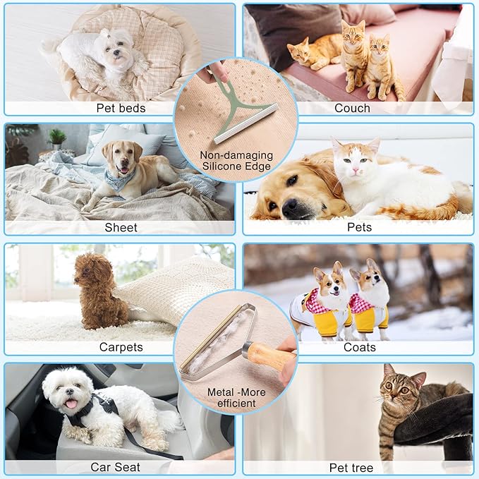 Pet Grooming Glove Brush,Self-Cleaning Slicker Pet Brush for Short and Long Haired pats,Dog Bath Brush for Shedding and Grooming,Removes Loose Hair and Tangles,Promote Circulation