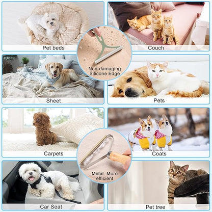 Pet Grooming Glove Brush,Self-Cleaning Slicker Pet Brush for Short and Long Haired pats,Dog Bath Brush for Shedding and Grooming,Removes Loose Hair and Tangles,Promote Circulation