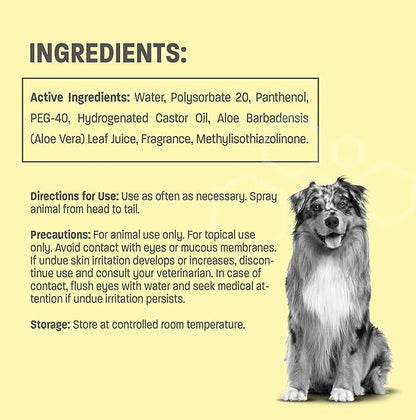 Pina Colada Scented Dog Deodorizing Spray for Dogs and Cats - Long Lasting Pet Cologne and Deodorizer - 8 oz