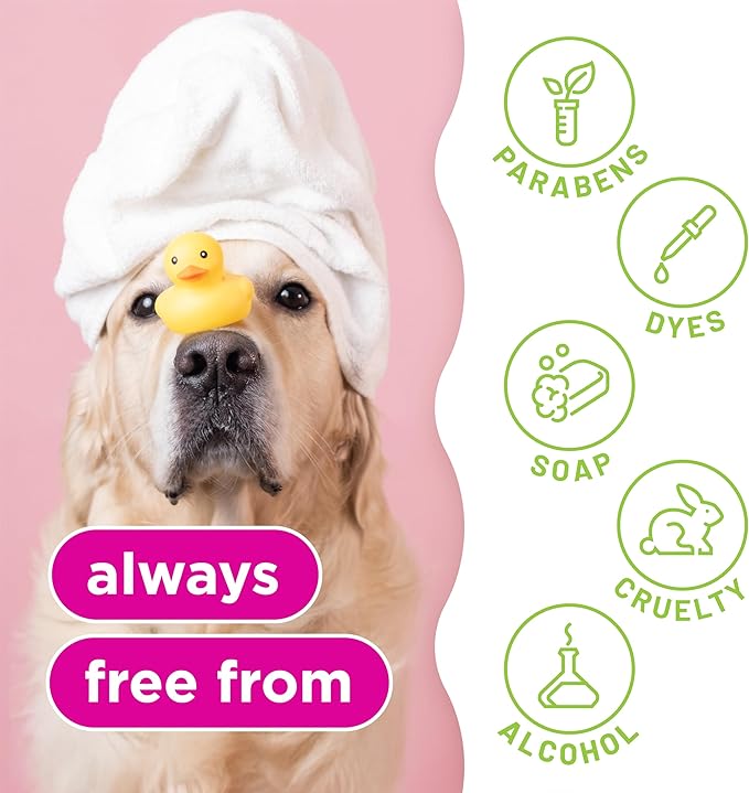 TropiClean Deodorizing Dog Shampoo for Smelly Pets, Long Lasting Odor Control, Puppy Safe, Made in the USA, Berry Scent, Cat Friendly, 20oz.