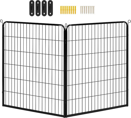 Yaheetech Dog Playpen Outdoor, 40 inch 2 Panels Dog Pen Indoor Heavy Duty Puppy Exercise Pen Metal Pet Fence for RV Camping/Yard/Garden