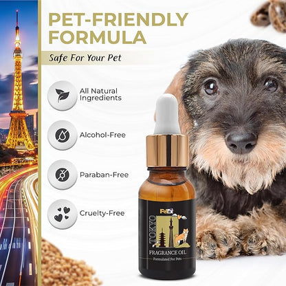 Petex Premium Pet Fragrance Oil | Ultra Premium Natural Pet Care with Dead Sea Minerals | Dog Perfume Fragrance Oil Long Lasting Scent | Natural Pet Cologne - Suitable for Dogs and Cats (Tokyo)