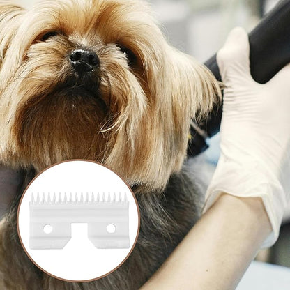 Replacement Blade for Andis Dog Clipper, Detachable Pet Dog Grooming Clipper Blades Fast Feed Ceramic Blades Compatible with Andis 64440 Oster A5 KM Series