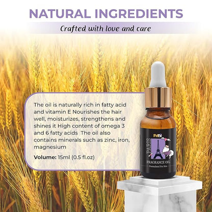 Petex Premium Pet Fragrance Oil | Ultra Premium Natural Pet Care with Dead Sea Minerals | Dog Perfume Fragrance Oil Long Lasting Scent | Natural Pet Cologne - Suitable for Dogs and Cats (Paris)