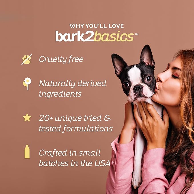 Bark2Basics One Step Silky Dog Shampoo and Conditioner, 1 Gallon - All-Natural Ingredients, 2 in 1 Formula, 16 to 1 Concentration, Detangles and Strengthens, Professional Grade