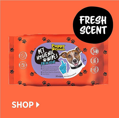 Pet Hygienic Wipes Fresh Scent 30sheets - Grooming Wipes for Cleaning Face and Deodorizing…