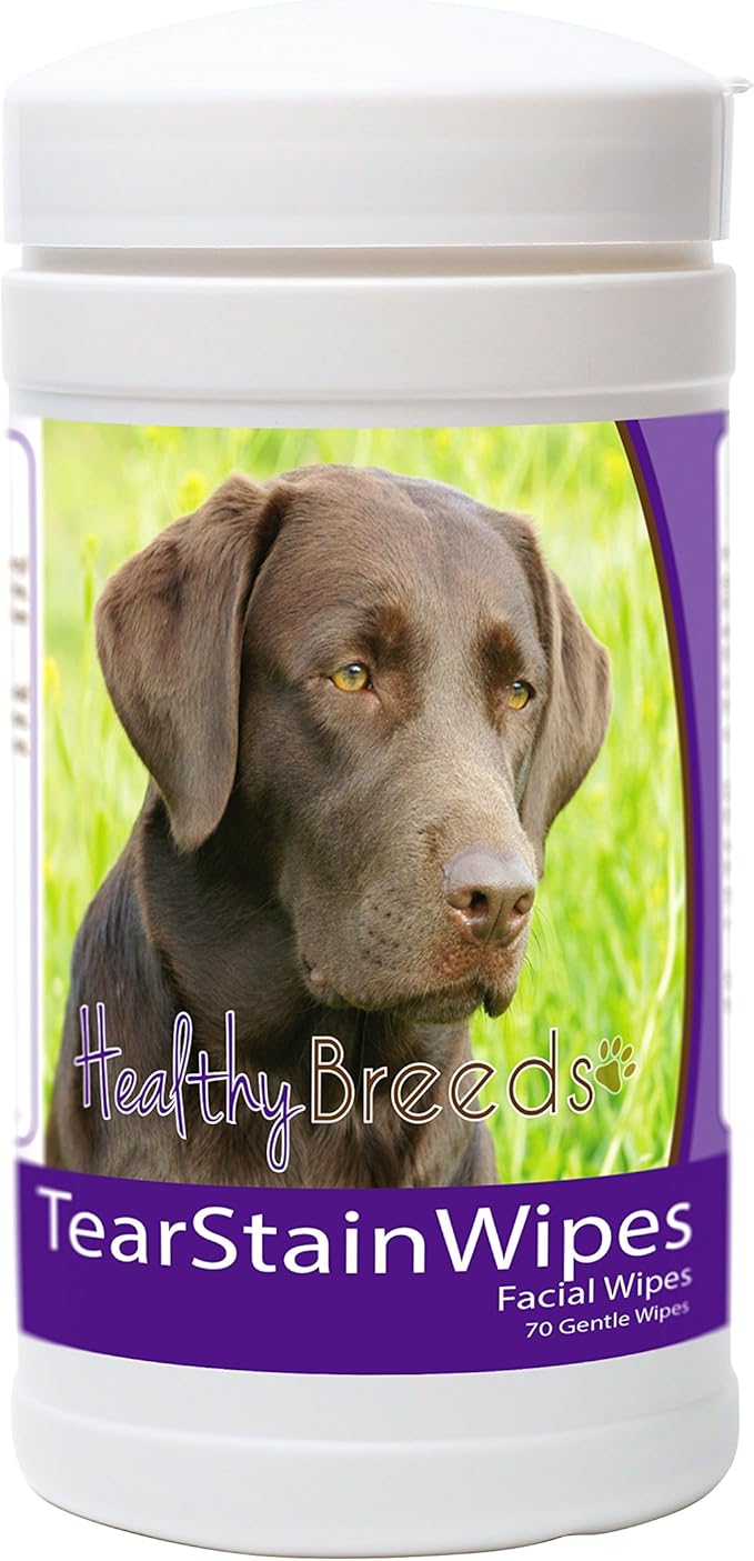 Healthy Breeds Labrador Retriever Tear Stain Wipes 70 Count