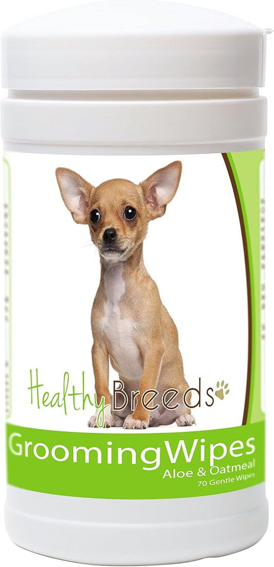 Healthy Breeds Chihuahua Grooming Wipes 70 Count
