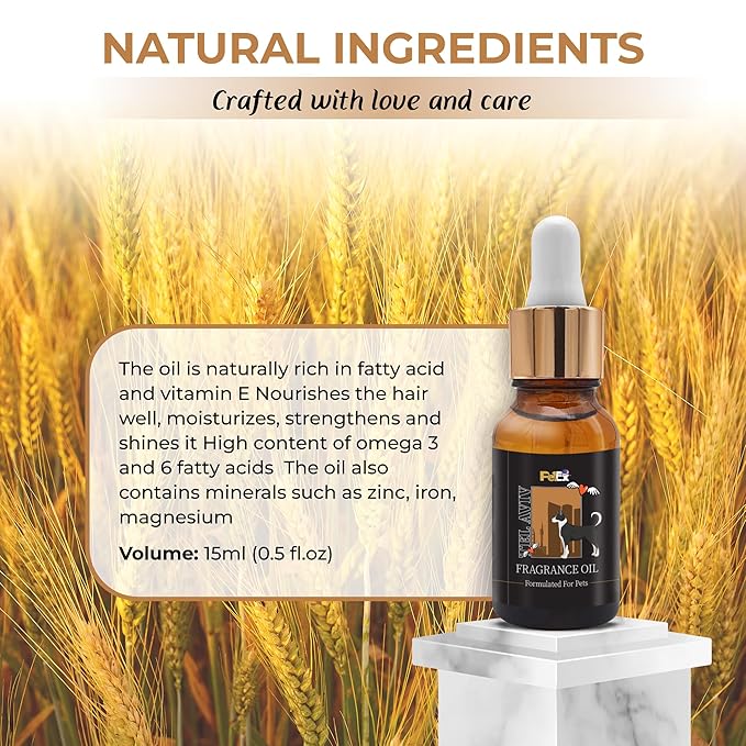 Petex Premium Pet Fragrance Oil | Ultra Premium Natural Pet Care with Dead Sea Minerals | Dog Perfume Fragrance Oil Long Lasting Scent | Natural Pet Cologne - Suitable for Dogs and Cats (Tel Aviv)