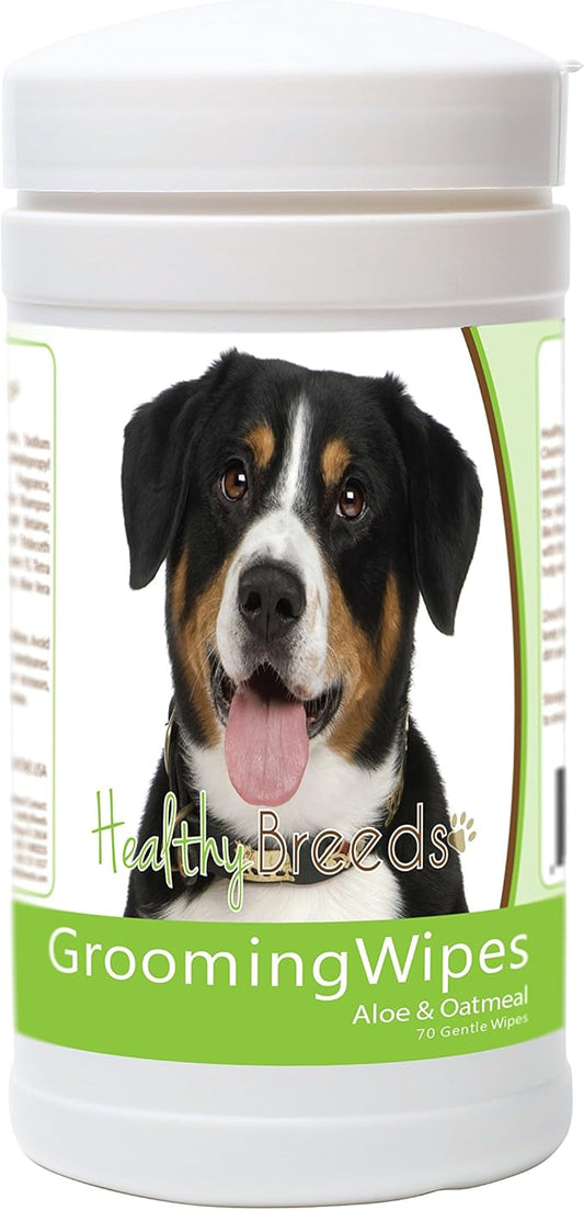 Healthy Breeds Entlebucher Mountain Dog Grooming Wipes 70 Count