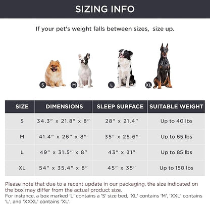 Bedsure Large Elevated Cooling Outdoor Dog Bed - Raised Cots for Large Dogs, Portable Indoor & Outdoor Pet Hammock Bed with Skid-Resistant Feet, Frame with Breathable Mesh, Brown, 49 inches