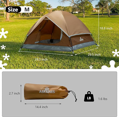 Outdoor Waterproof Pet Camping Tent, Cave Bed for Indoor Cats and Small Dogs, Portable Cat House Dog House, 39.3x39.3x23.6'', Brown, L.
