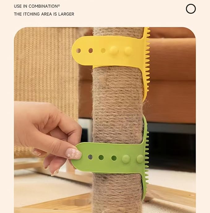 Silicone Pet Brush Pet Massage Bath - Flexible Rubber Dog Shower Brush with Adjustable Strap - Soothing Massage Bristles Produce more Lather, Reduce Bath Time, Remove More Dirt & Loose (Green)