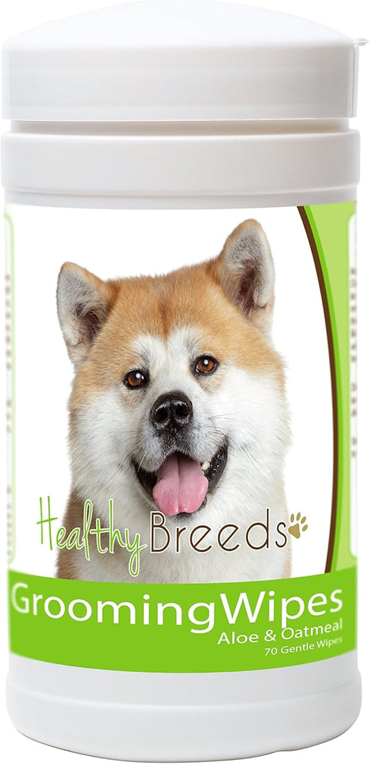 Healthy Breeds Akita Grooming Wipes 70 Count