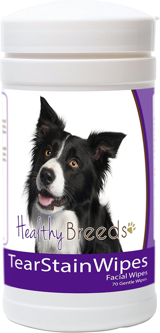 Healthy Breeds Border Collie Tear Stain Wipes 70 Count