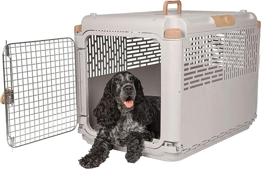 SportPet Designs Collapsible Pet Kennel, 30" Medium (Tan)