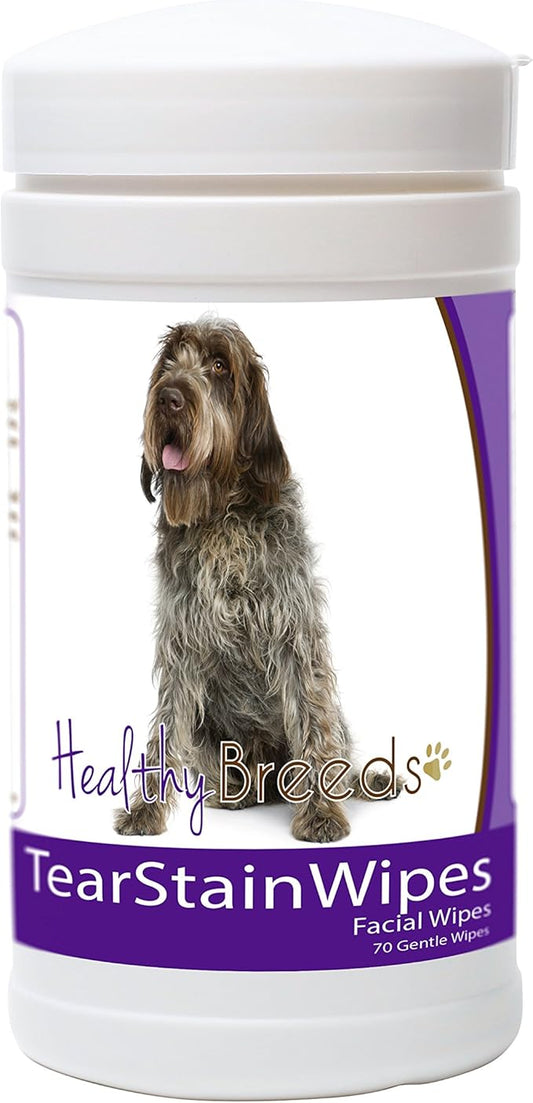 Healthy Breeds Wirehaired Pointing Griffon Tear Stain Wipes 70 Count