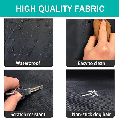 Dog Bed Cover 20Lx15Wx3H Inch.Waterproof Heavy Duty Durable Oxford Dog Bed Replacement Covers with Zipper.Washable Removable Pet Bed Mattress Protector Cover.Black,Cover Only.