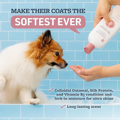 Veterinary Formula Smart Coat Complex Ultra Oatmeal Moisturizing Shampoo for Dogs, 17 Fl oz – Moisture-Rich, Nourishing Shampoo – Leaves Coat Clean, Soft, Silky, Shiny – Long-Lasting Fragrance