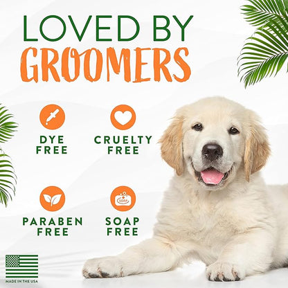 TropiClean High Concentrate Dog Shampoo, Professional Grade & Size for Groomers, 42:1 Dilution, Puppy Safe, USA Made, Sweet Mandarin Scent, 1 Gallon