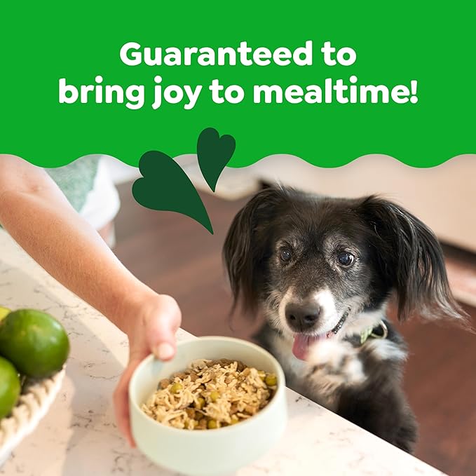 Greenies Smart Topper High Protein Wet Mix-in for Dogs, Chicken, Peas, Apples & Brown Rice Recipe in Vitabroth™ Broth - Bone Broth + Vitamins E & B1, Pack of 10