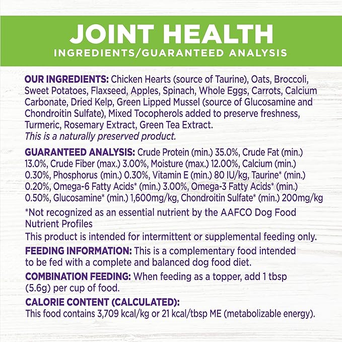 Wellness CORE Bowl Boosters Joint Health Dog Food Topper, 4 Ounce Bag (Pack of 2)