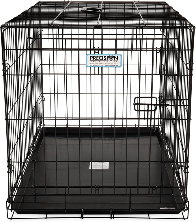 Precision Pet Products One Door Provalue Wire Dog Crate, 36 Inch, For Pets 50-70 lbs, With 5-Point Locking System