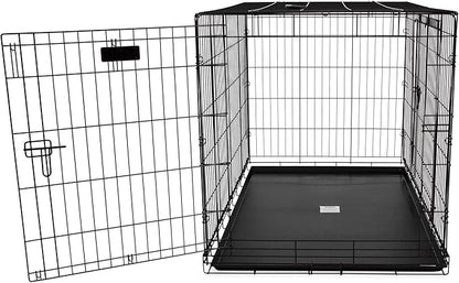 Precision Pet Products Two Door Great Crate Wire Dog Crate, 48 Inch, For Pets 90-125 lbs, With 5-Point Locking System
