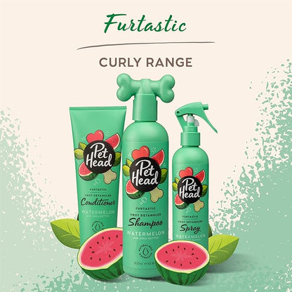 Pet Head Furtastic Dog Conditioner | Watermelon Scent | Dog Conditioner for Smelly Dogs | Knot Detangler | Care for Long Tangly Curls & Coats | Gentle Formula for Puppies | Made in USA | 8.4 fl. oz.