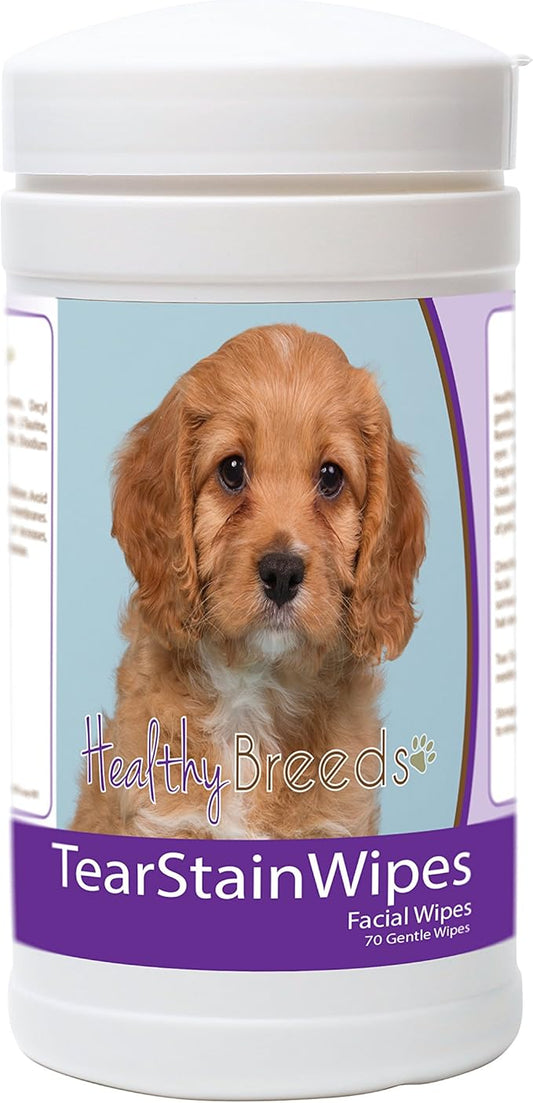 Healthy Breeds Cavapoo Tear Stain Wipes 70 Count
