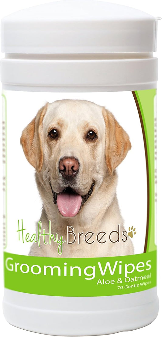 Healthy Breeds Labrador Retriever Grooming Wipes 70 Count