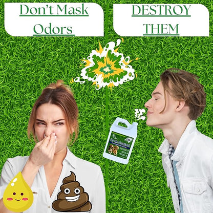 Urine Control Turf Deodorizer for Pet Urine - Bio-Enzymatic Odor Neutralizer for Artificial Grass, Turf, and Outdoor Surfaces - Eco-Friendly, Pet-Safe, Long-Lasting Scent (128oz Gallon)