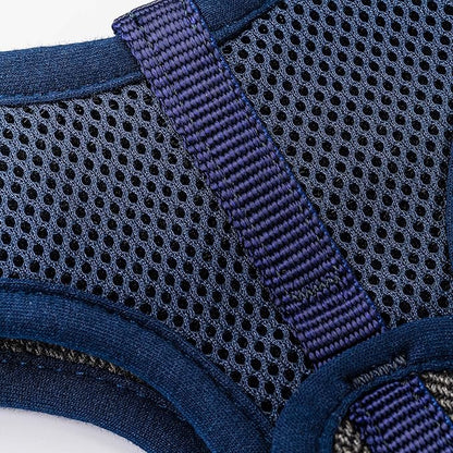 HUGO & HUDSON Dog Harness, No-Pull Anti Choke Tweed Harness Vest, Grey Checkered, L