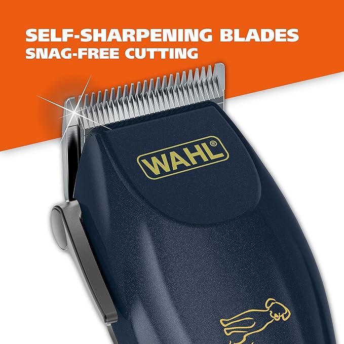 Wahl USA Deluxe Pro Series Cordless Lithium Ion Clipper Kit for Dog Grooming at Home with Heavy Duty Motor, Self-Sharpening Blades, and 2 Hour Run Time – Model 9591-2100