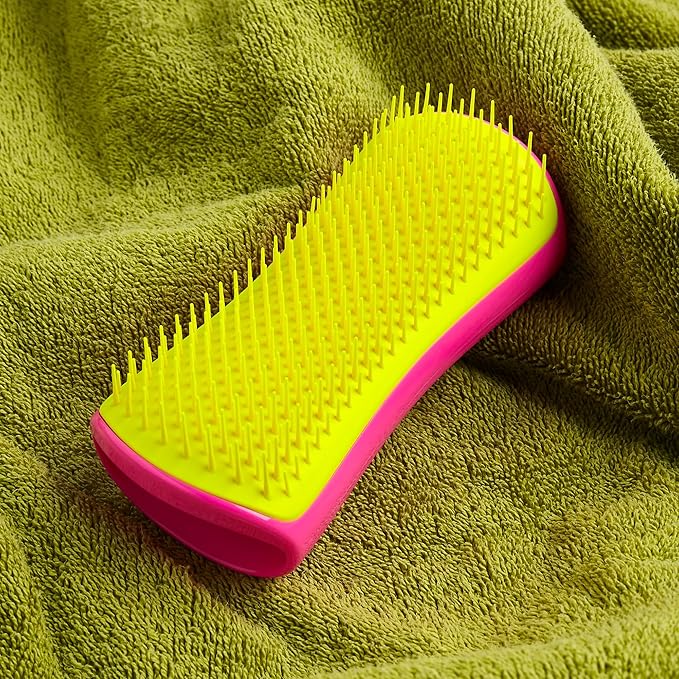 Pet Teezer, Detangling & Dog Grooming Brush, Pink and Yellow