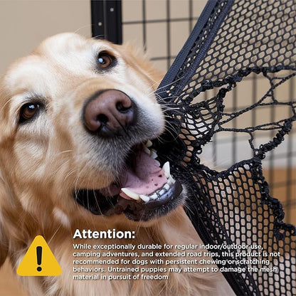 Lesure Soft Collapsible Dog Crate - 36 Inch Portable Travel Crate for Large Dogs Indoor & Outdoor, 4-Door Foldable Pet Kennel with Durable Mesh Windows, Black