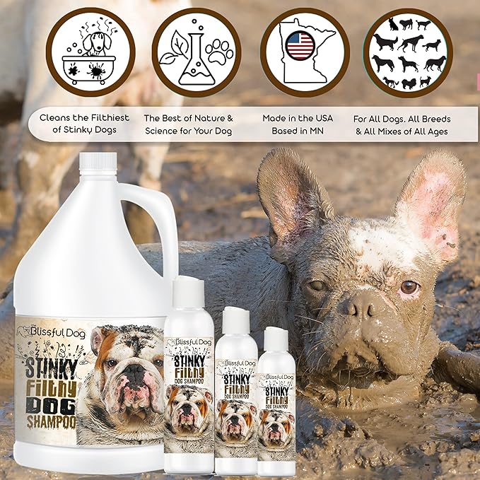 The Blissful Dog Stinky Filthy Dog Shampoo, 1-Gallon