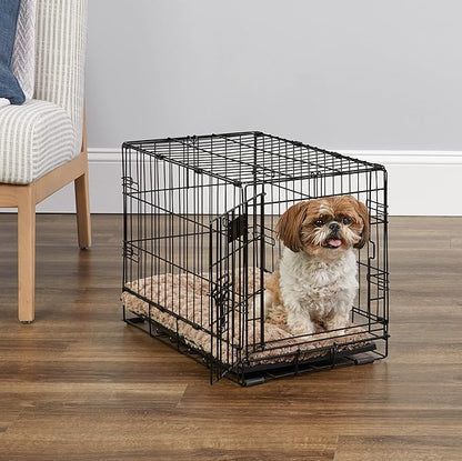MidWest Homes for Pets Newly Enhanced Single & Double Door iCrate Dog Crate, Includes Leak-Proof Pan, Floor Protecting Feet, Divider Panel & New Patented Features
