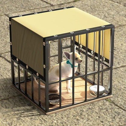 ColourTree 9' x 30' SandBeige Custom Size Shade Cloth with Grommets - 90% Sunblock, Durable Mesh Fabric Tarp for Dog Kennel Cover, Fence Privacy Screen, Greenhouse, Chicken Coop & Pet Playpen