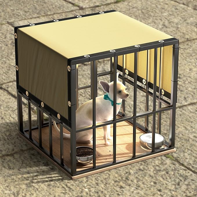 ColourTree 9' x 29' SandBeige Custom Size Shade Cloth with Grommets - 90% Sunblock, Durable Mesh Fabric Tarp for Dog Kennel Cover, Fence Privacy Screen, Greenhouse, Chicken Coop & Pet Playpen