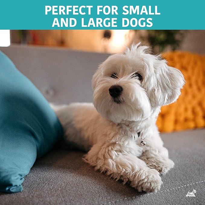 Ergonomic Pivoting Slicker Brush for Medium Dogs - Self Cleaning and Shedding Control for Loose Hair and Mats