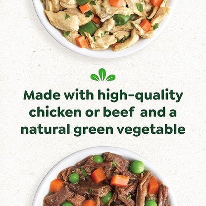 Greenies Smart Topper High Protein Wet Mix-in for Dogs, Chicken, Green Beans, and Sweet Potatoes Recipe & Beef, Peas, and Carrots Recipe Variety Pack, 2oz. 8 Trays