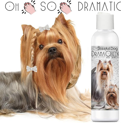 The Blissful Dog Drama Queen Luxury Dog Shampoo - Yorkshire Terrier, Nourishing Pet Supplies, Dog Grooming Supplies for Soft, Silky, Shiny Coat, Moisturizing Puppy Shampoo, 8 oz.