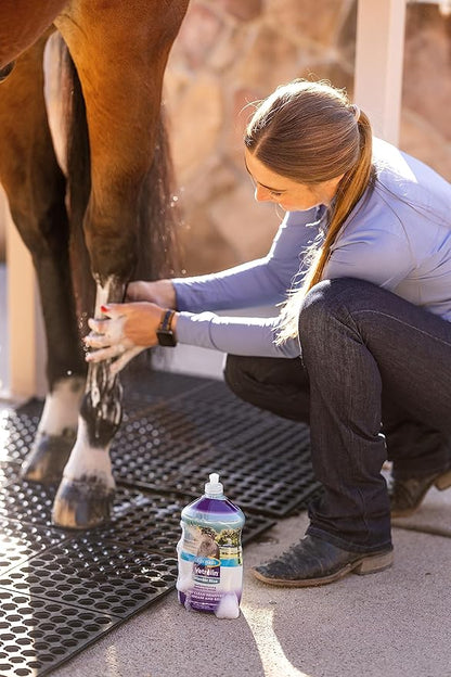 Farnam Vetrolin Wonder Blue Gentle Moisturizing Shampoo for Horses, Livestock and Dogs Blue 32