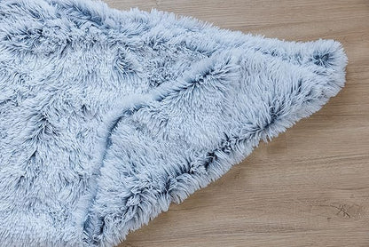PJYuCien Fluffy Fleece Calming Pet Throw Blanket, Super Soft and Warm for Indoor Cats and Dogs, Small 16 * 24", Machine Washable, Grey Puppy Blanket
