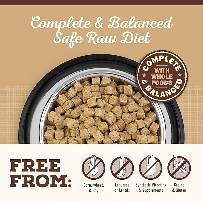 Primal Freeze Dried Dog Food Pronto, Lamb; Scoop & Serve, Complete & Balanced Meal; Also Use as Topper or Treat; Premium, Healthy, Grain Free, High Protein Raw Dog Food (16 oz, 2-Pack)